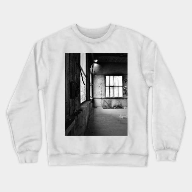 Abandoned Building Crewneck Sweatshirt by vanjarosenthal